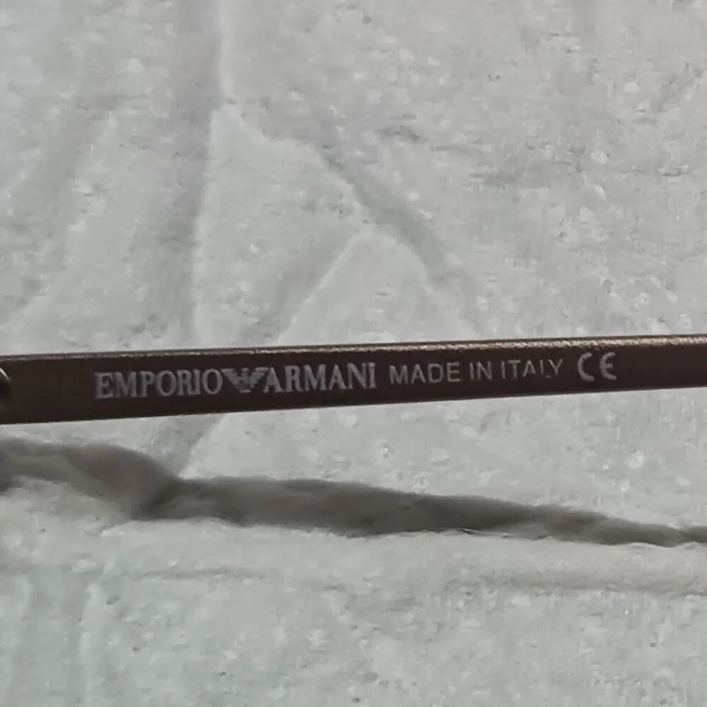 Vintage Emporio Armani Italy 080 1089 Eyeglasses Frames Champagne 49-21-135 - Picture 14 of 15